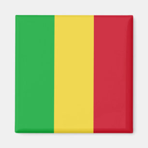 Imán Mapa de bandera de Mali