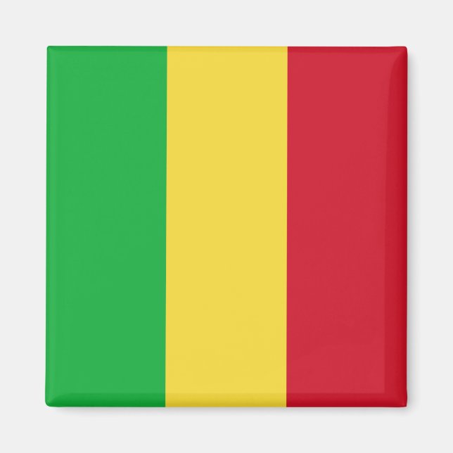 Imán Mapa de bandera de Mali (Frente)