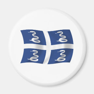 Imán Mapa de bandera de Martinica