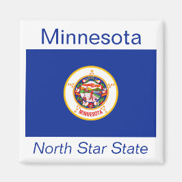 Imán Mapa de bandera de Minnesota