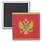 Imán Mapa de bandera de Montenegro