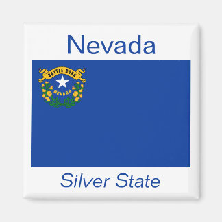 Imán Mapa de bandera de Nevada