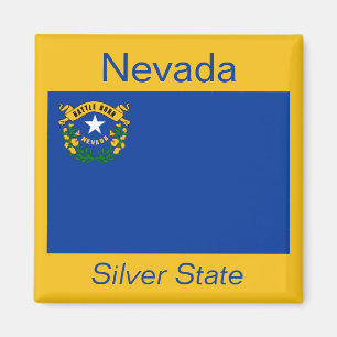 Imán Mapa de bandera de Nevada