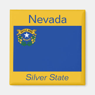 Imán Mapa de bandera de Nevada