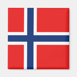 Imán Mapa de bandera de Noruega