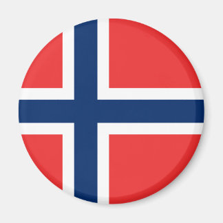 Imán Mapa de bandera de Noruega