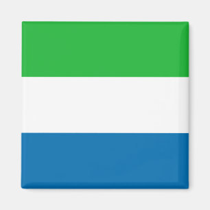 Imán Mapa de bandera de Sierra Leona