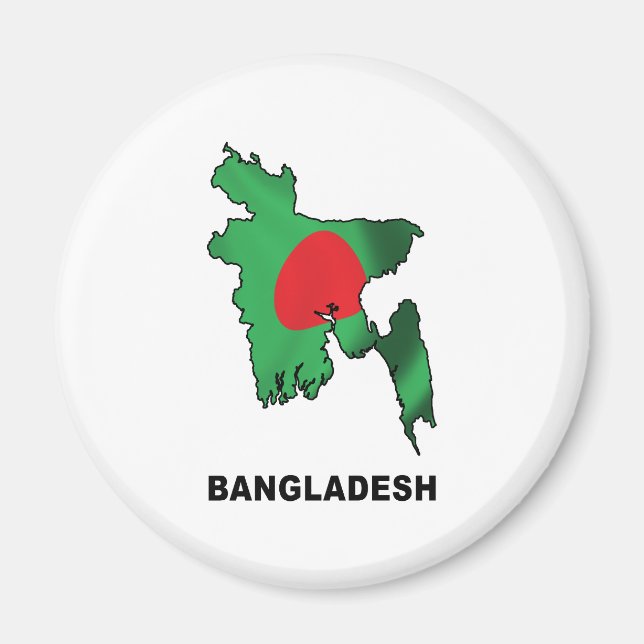 Imán Mapa de Bangladesh (Frente)