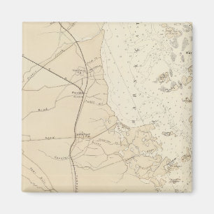 Imán Mapa de Barnegat Bay a Tuckerton