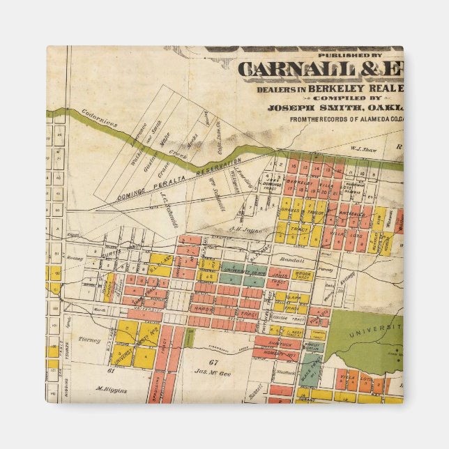 Imán Mapa de Berkeley (Frente)