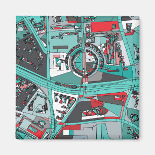 Imán Mapa de Berlín, Alemania