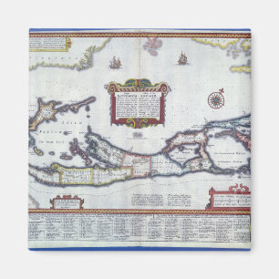 Imán Mapa de Bermudas