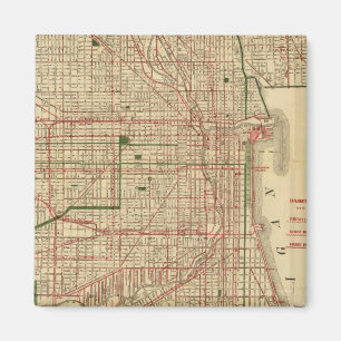Imán Mapa de Blanchard en Chicago