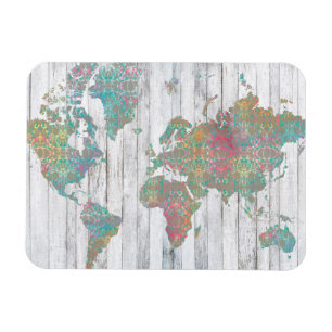 Imán Mapa de Boho II