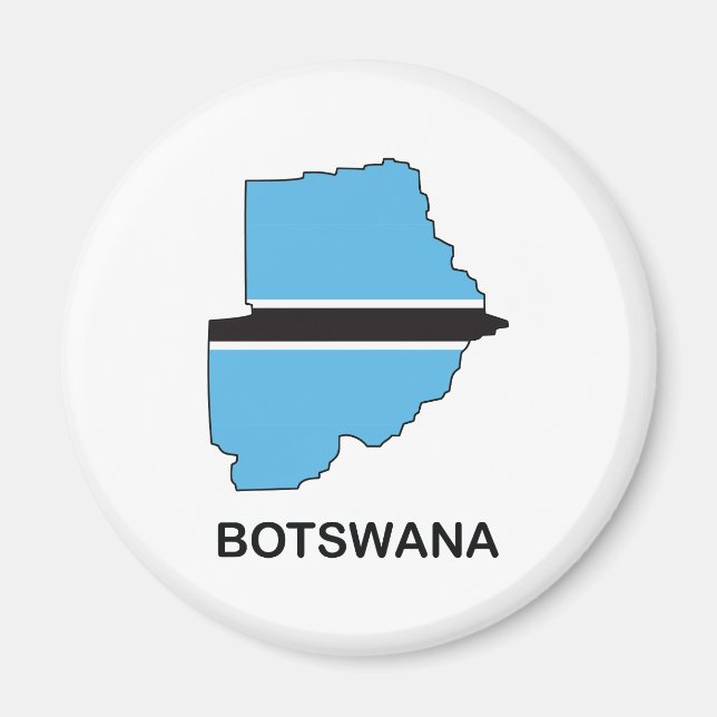 Imán Mapa De Botsuana (Frente)
