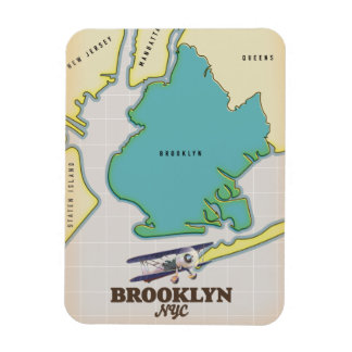 Imán Mapa de Brooklyn en Nueva York