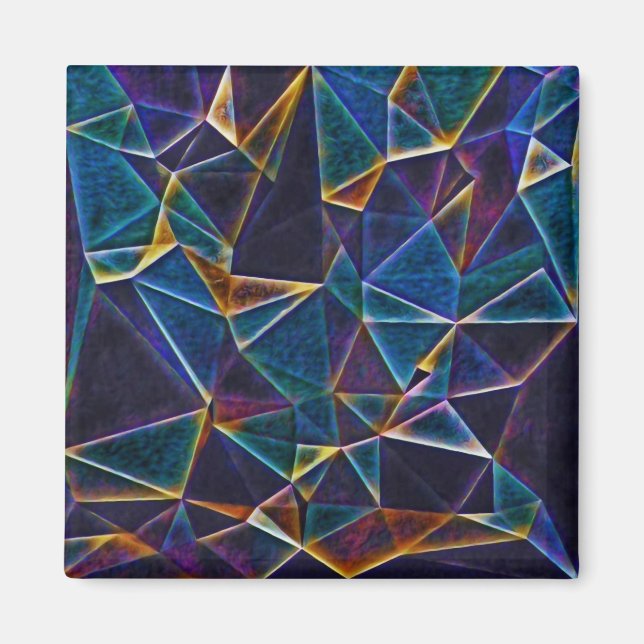 Imán Mapa de burbujas roto (Frente)