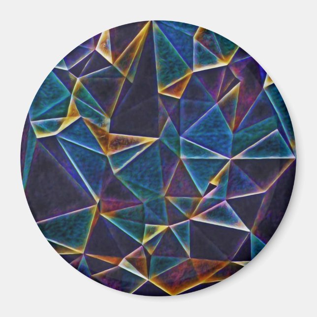 Imán Mapa de burbujas roto (Frente)