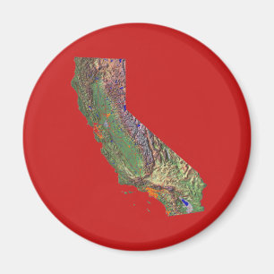 Imán Mapa de California