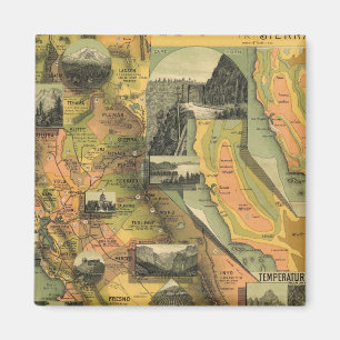 Imán Mapa de California