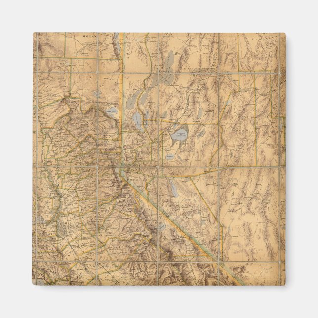 Imán Mapa De California Y Nevada (Frente)
