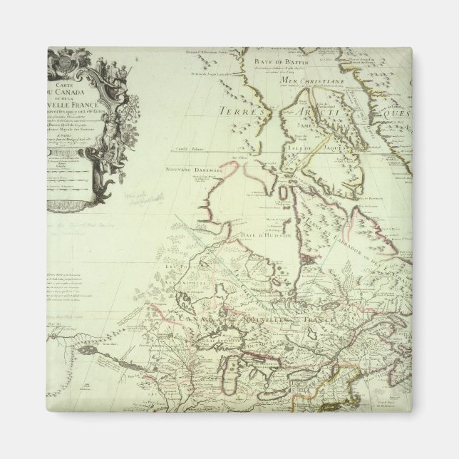 Imán Mapa de Canadá (Frente)