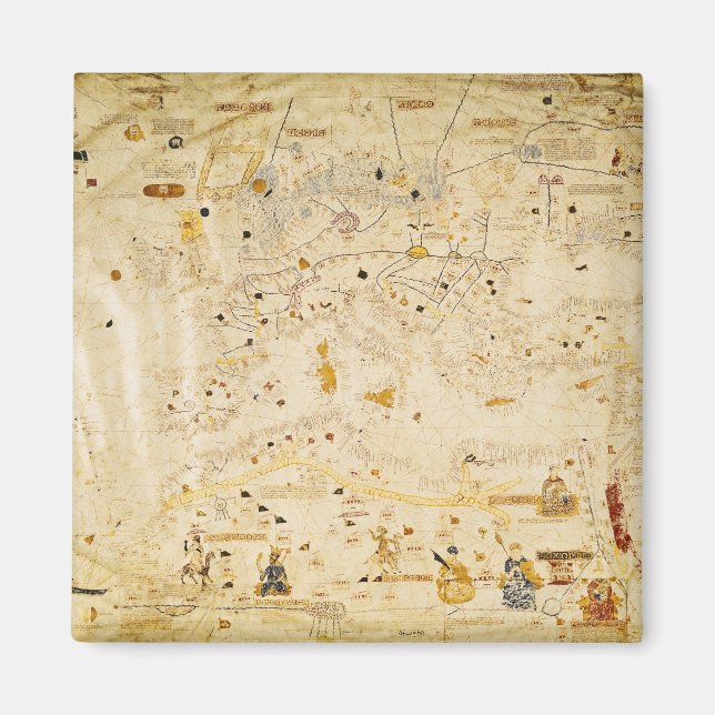 Imán Mapa de Carlos V, Mapa de Mecia (Frente)