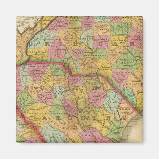Imán Mapa De Carolina Del Norte Y Del Sur Y Georgia
