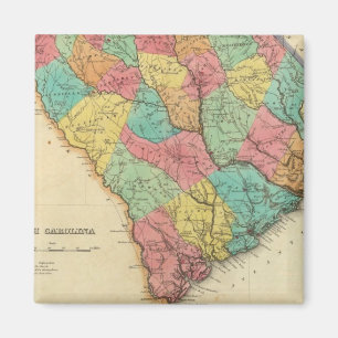 Imán Mapa De Carolina Del Sur