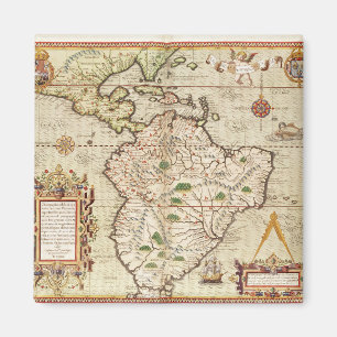 Imán Mapa de central y de Suramérica