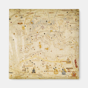 Imán Mapa de Charles V, mapa de Mecia