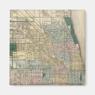 Imán Mapa de Chicago City