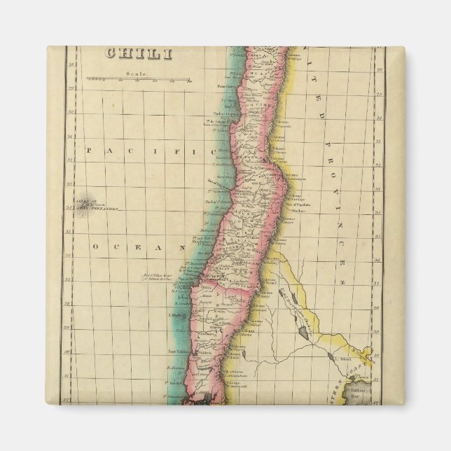 Imán Mapa De Chile (Frente)