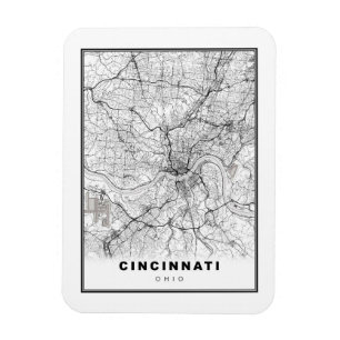 Imán Mapa de Cincinnati