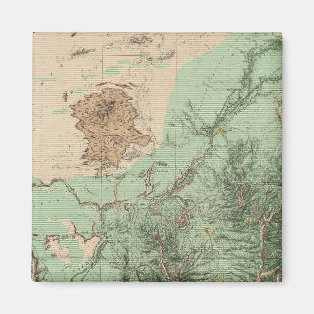 Imán Mapa de clasificación de tierras 32C (Frente)
