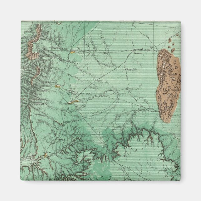 Imán Mapa de Clasificación de Tierras de Nuevo México (Frente)