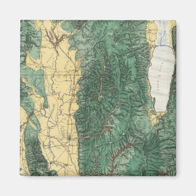 Imán Mapa de clasificación de tierras de Utah nororient (Frente)