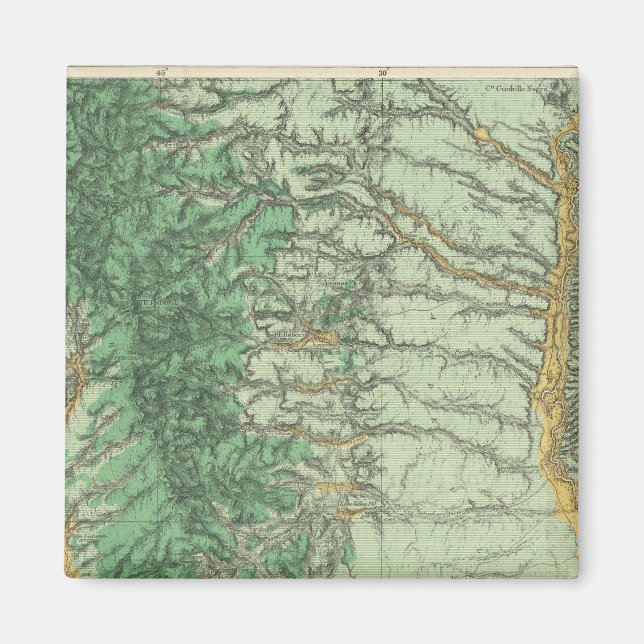 Imán Mapa de Clasificación de Tierras del Sudoeste de N (Frente)