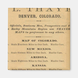 Imán Mapa de Colorado en Thayer