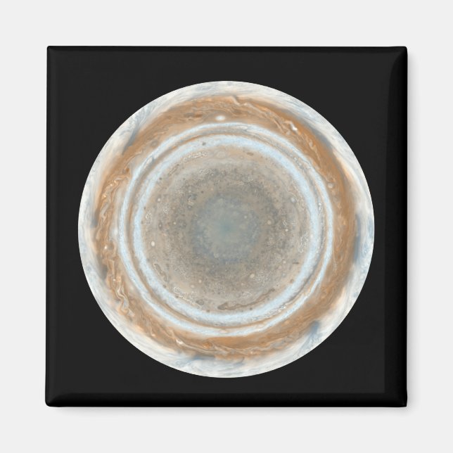 Imán Mapa de colores de Júpiter (Frente)