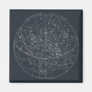 Imán Mapa de constelación de época