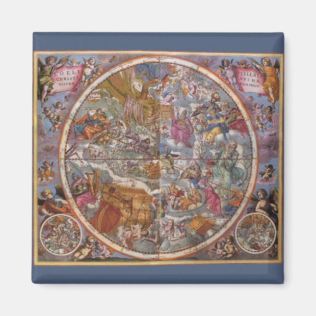 Imán Mapa de Constelaciones Cristianas, Cielos del Sur (Frente)