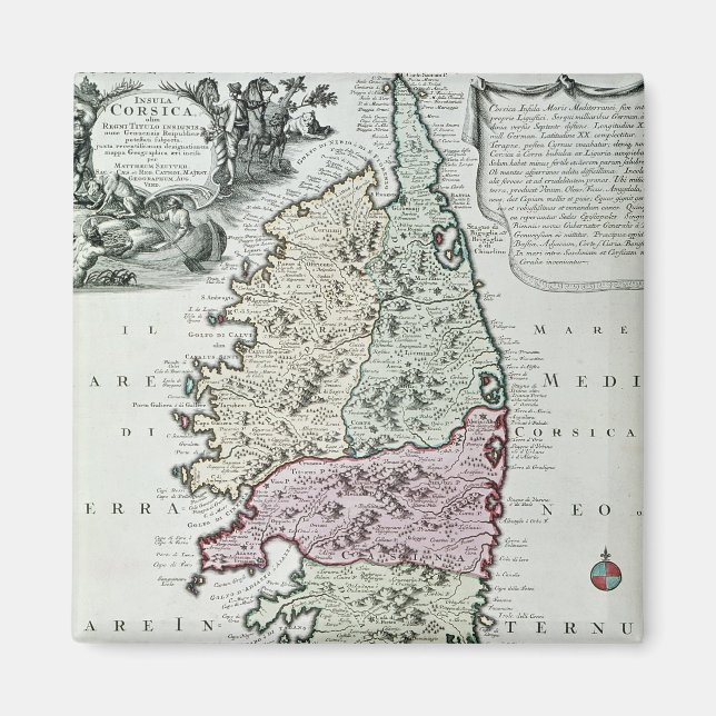 Imán Mapa de Córcega (Frente)