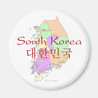 Imán Mapa de Corea del Sur