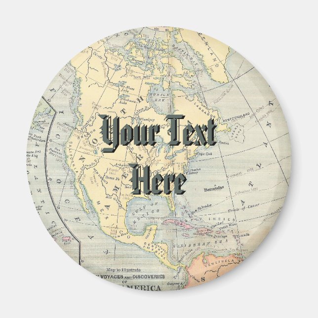 Imán Mapa de cosecha (Frente)