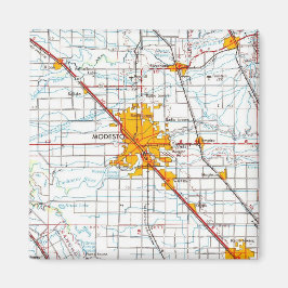 Imán Mapa de cosechas de modesto California