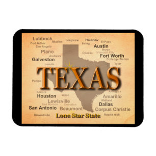 Imán Mapa de cosechas de Texas