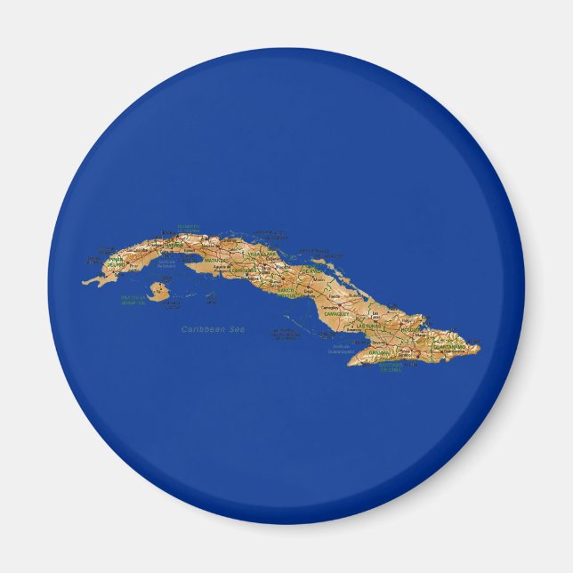 Imán Mapa de Cuba (Frente)