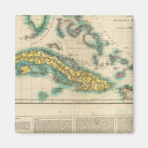 Imán Mapa De Cuba Y Las Islas Bahama