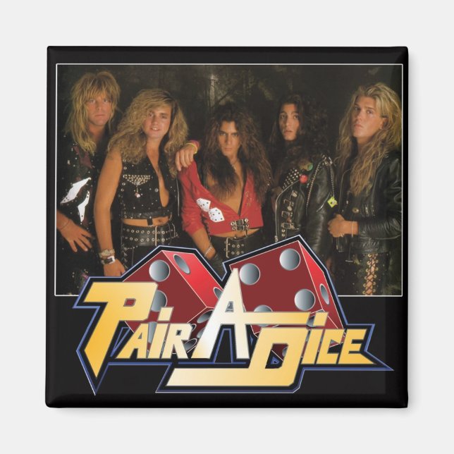 Imán Mapa de dados de par a (Frente)